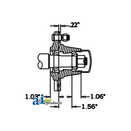 Hub & Spindle Assy. (5 Stud) 21 X6 X5